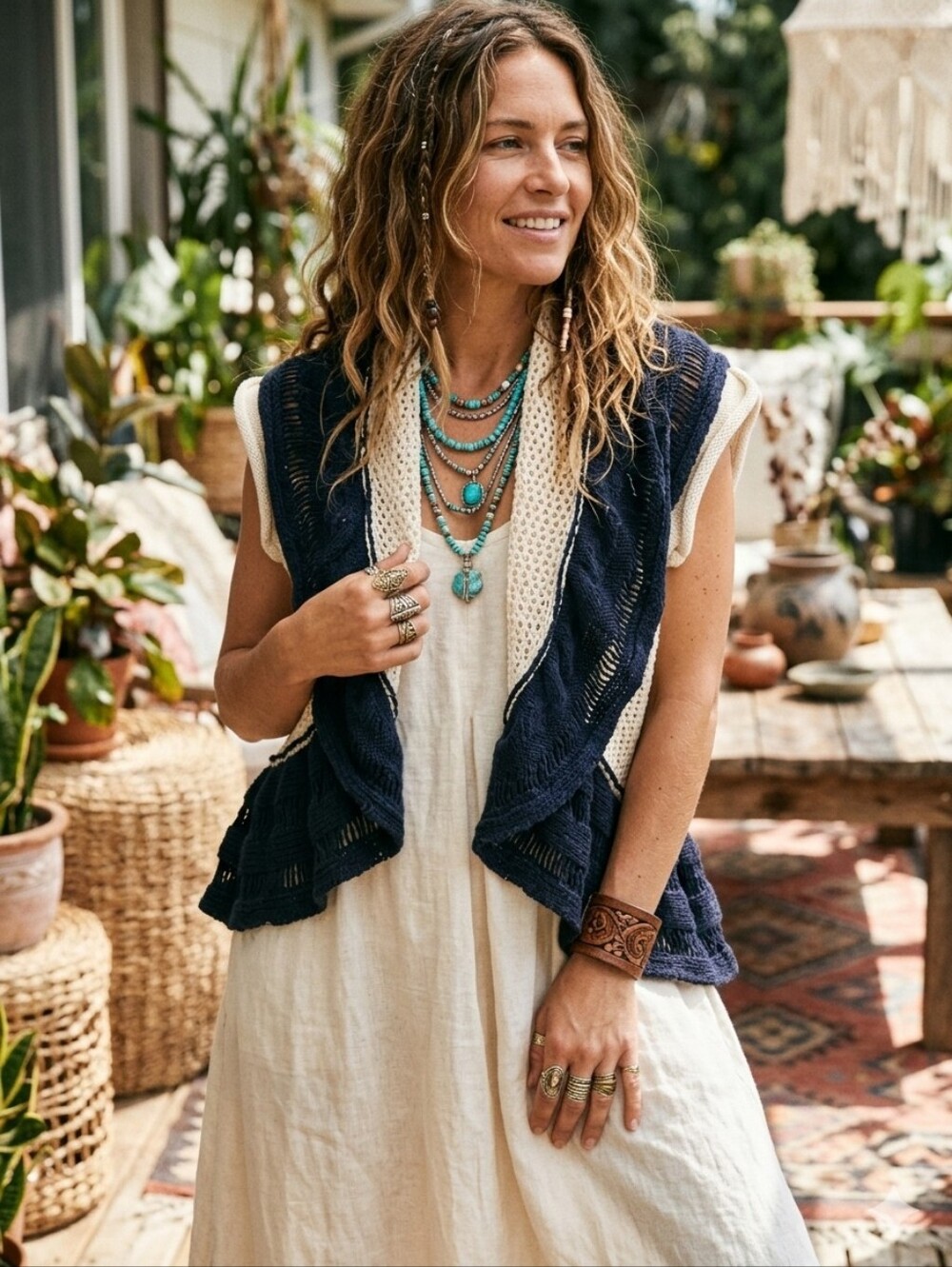 STUNNING Pure Handknit Art-to-Wear Ruffle Cardigan! ✨